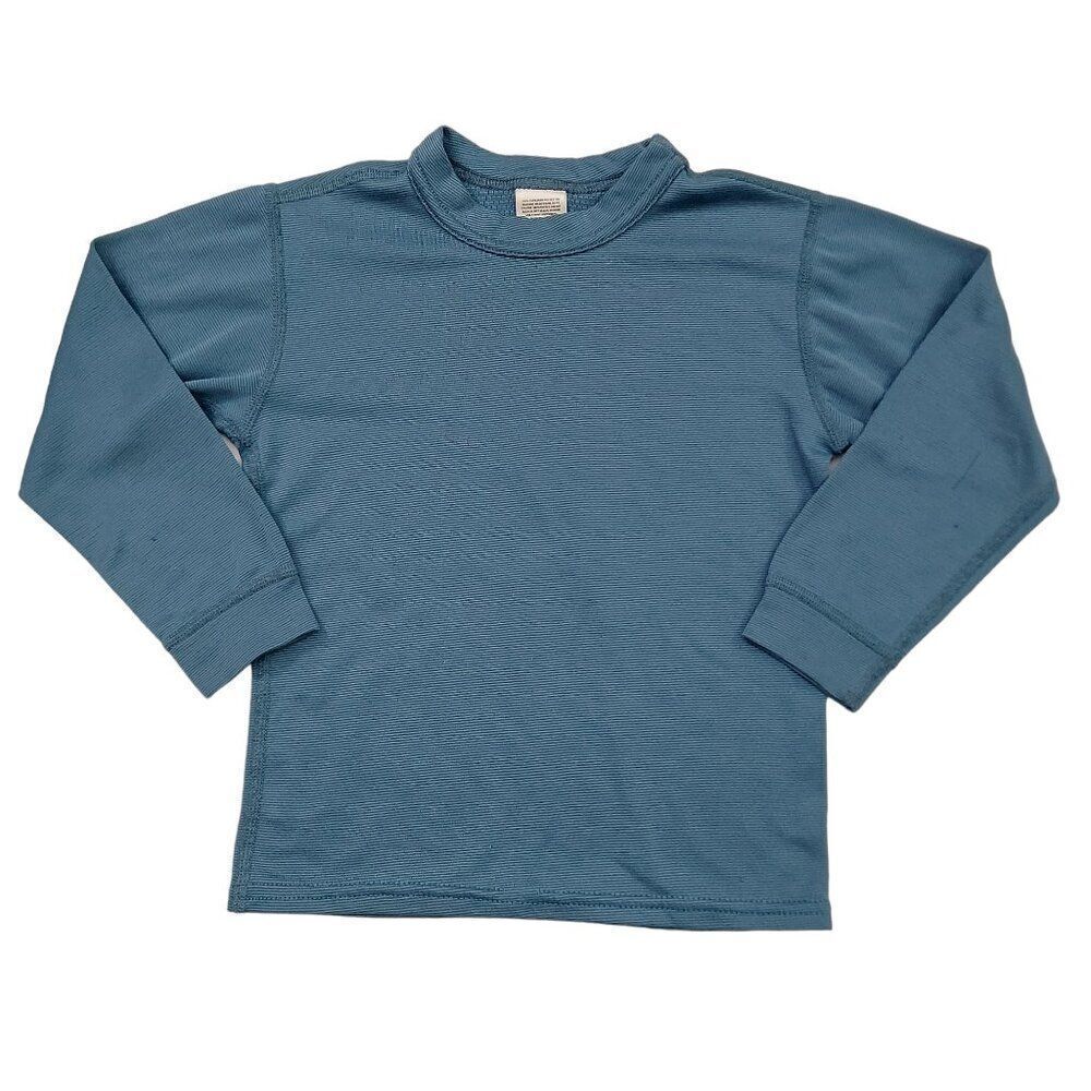 Patagonia Kids Small Green Capilene Base Layer Long Sleeve Crew Neck
